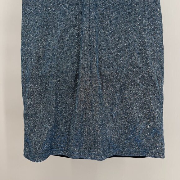 Lulus Blue Glitter Bodycon Mini Dress - Size XS - Picture 7 of 10